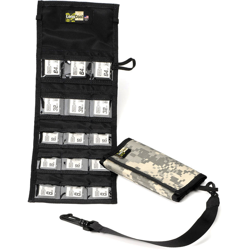 LensCoat Memory Card Wallet SD15 (Digital Camo)