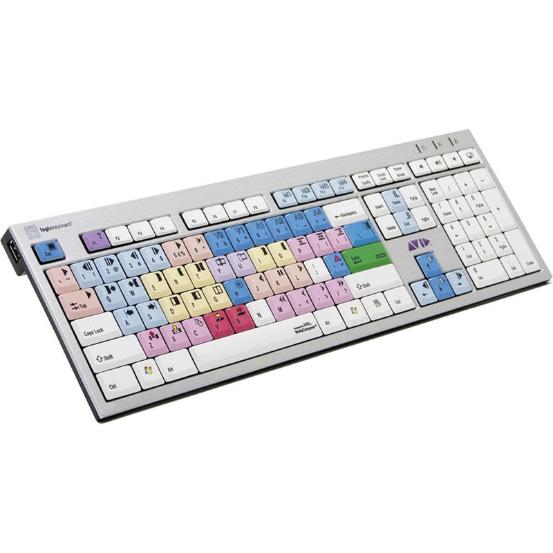 LogicKeyboard Avid Media Composer Slim Line PC Keyboard with 2 Built-In USB Ports