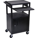 Luxor LP42CLE-B Presentation Cart with Locking Cabinet