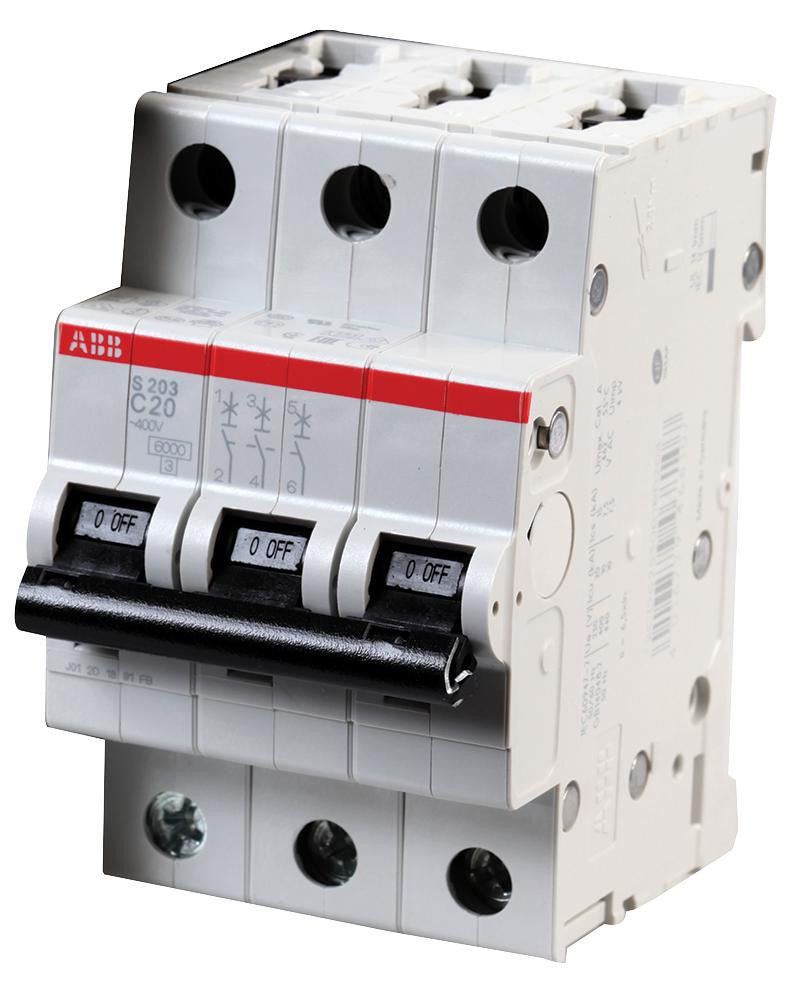 ABB S203-C20 20A TP Type C MCB