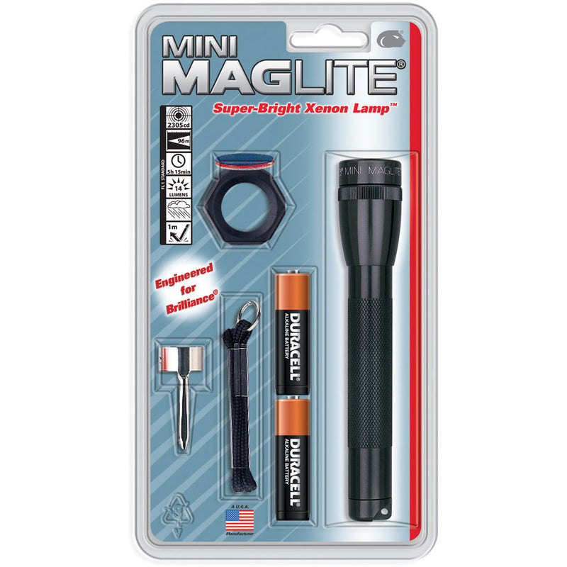 Maglite AA Mini Maglite Flashlight Combo Pack (Black)