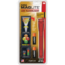 Maglite Mini Maglite 2AA LED Flashlight with Holster (Red, Clamshell)