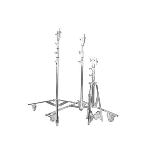 Matthews Low Boy Junior Double Riser Rolling Steel Stand - 6'3"