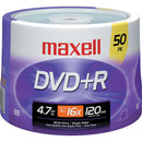 Maxell DVD+R 4.7GB, 16x, Write-Once Recordable Disc (Spindle Pack of 50)