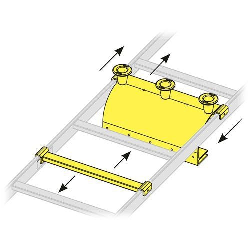 Middle Atlantic CLH-ARD24 Adjustable Rung with Drop for 24" Cable Ladder