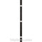 Middle Atlantic LACE-44-1SP 44 Space 1" Wide Vertical Lacer Strip with Tie Saddles (6-Pack)