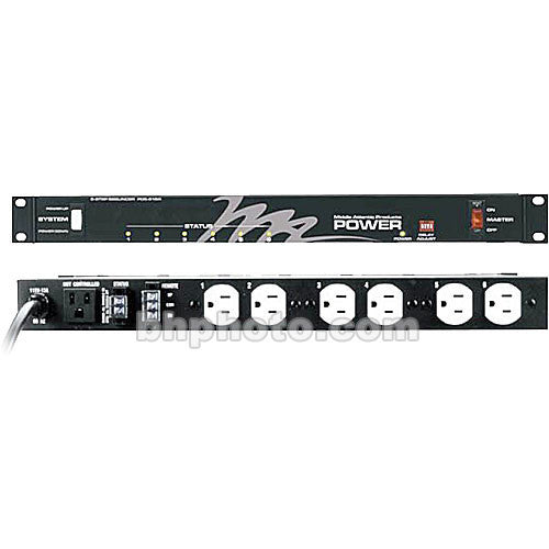 Middle Atlantic PDS-615R Rackmount Power Sequencer 6-Outlet 15A (Black)