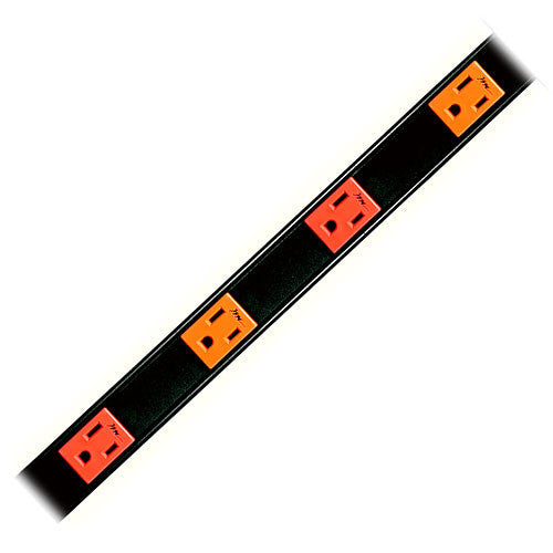 Middle Atlantic PDT-1015C-NS 15-Amp PDT Thin Power Strip with (10) Outlets and NEMA 5-15p Plug