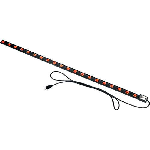 Middle Atlantic PDT-2015C-NS 15-Amp PDT Thin Power Strip with (20) Outlets and NEMA 5-15p Plug