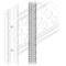 Middle Atlantic PROR4CN-ZRA45 Z-Rail Adapter Kit for 45U R4CN Series Racks (Pair)
