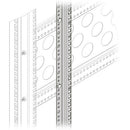 Middle Atlantic PROR4CN-ZRA51 Z-Rail Adapter Kit for 51U R4CN Series Racks (Pair)