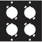 Middle Atlantic Four Universal XLR Female Punchout Panel