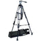 Miller DS-20 Aluminum Tripod System - consists of: DS-20 Fluid Head, DS 2-Stage Tripod, Mid-Level Spreader and Softcase - Supports 20 lbs