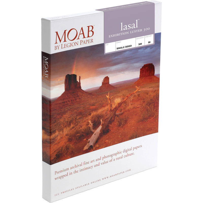 Moab Lasal Exhibition Luster 300 Paper (5 x 7") 50 Sheets