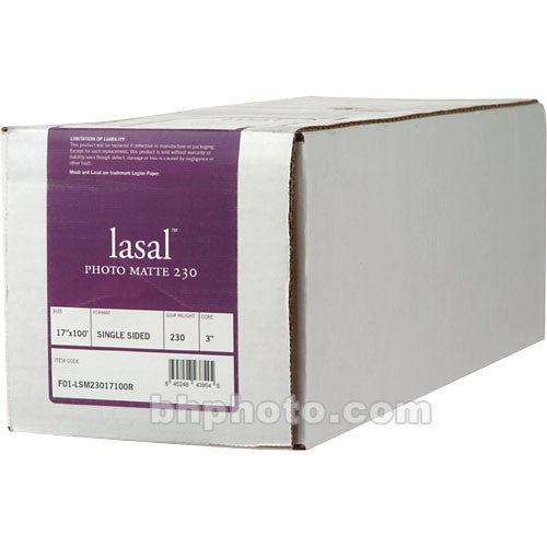 Moab Lasal Photo Matte Paper (230 gsm) for Inkjet - 17" Wide Roll - 100' Long