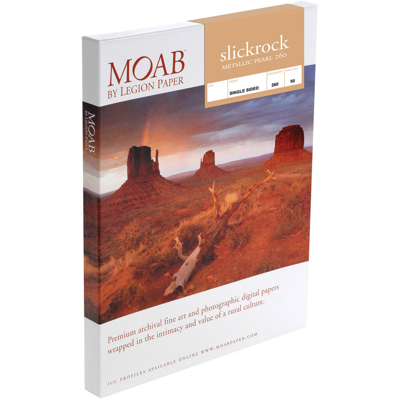 Moab Slickrock Metallic Pearl 260 (11 x 14", 25 Sheets)