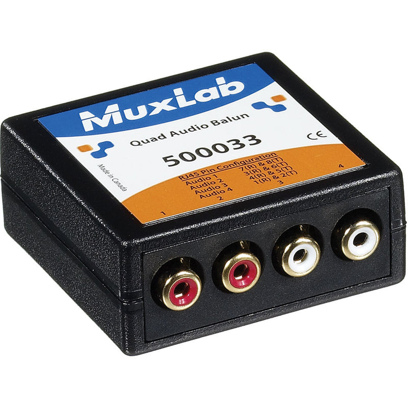 MuxLab 500033 Quad Audio Balun