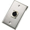 Neutrik 103F Single Gang Wallplate with Female Receptacle