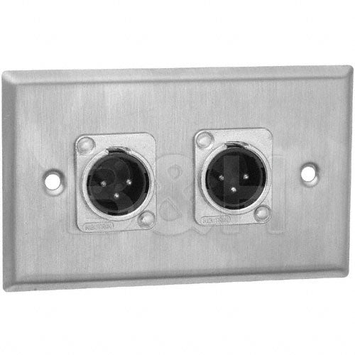 Neutrik 203M 1-Gang Male 3-Pin XLR Wall Plate