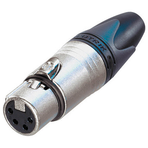 Neutrik NC4FX Four-Pin Female XLR Connector- Silver