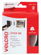 VELCRO COMPANIES 60214 White Stick On Hook and Loop Adhesive Tape - 20mm x 2.5m