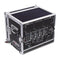 Odyssey Innovative Designs FZER8HW Flight Zone Rolling Shallow Eight Space Special Effects Rack Case
