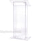 Oklahoma Sound 401S Lectern - Clear Acrylic, Shelf, Plexiglas