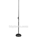 On-Stage MS7201QRB Round Base Quick-Release Telescoping Microphone Stand (Black)
