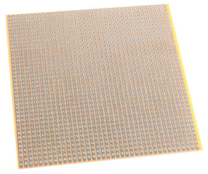 KEMO ELECTRONIC E012 Stripboard, FR2, Epoxy Paper, 1.5mm, 100mm x 100mm