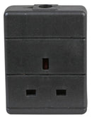 PRO ELEC ASO-001 BLACK Single Extension Socket, Black