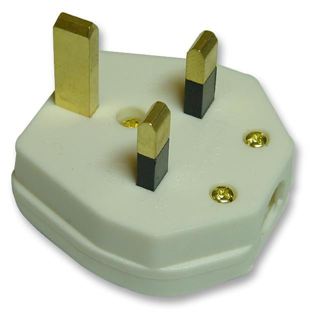 PRO ELEC 9518 13A WHITE 13A UK Mains Plug, White