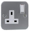 PRO ELEC 9499SMB 1-Gang Metal Clad 13A Switched Socket