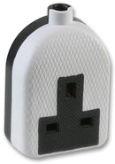 PRO ELEC 0138-W 1-Gang Rubber Trailing Socket 13A 250V White