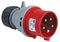 MK K9045 RED 32A 415V 3P+N+E MK Commando Plug, IP44 Red