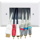 Peerless-AV Easy Mount Recessed Low-Voltage Cable Plate
