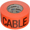 Permacel/Shurtape Permacel / Shurtape Caution Tape - Fluorescent Orange 3" x 50 yd (45.7 m)