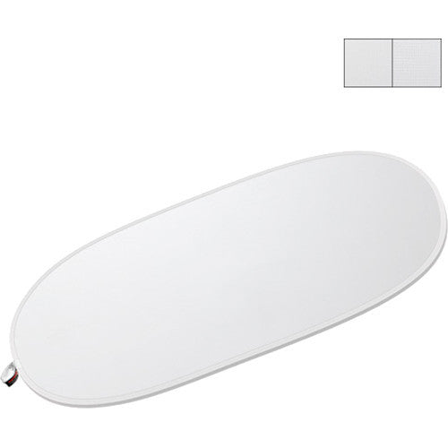 Photoflex LiteDisc Diffuser Oval Reflector, White Translucent, 41 x 74" (104 x 188cm)