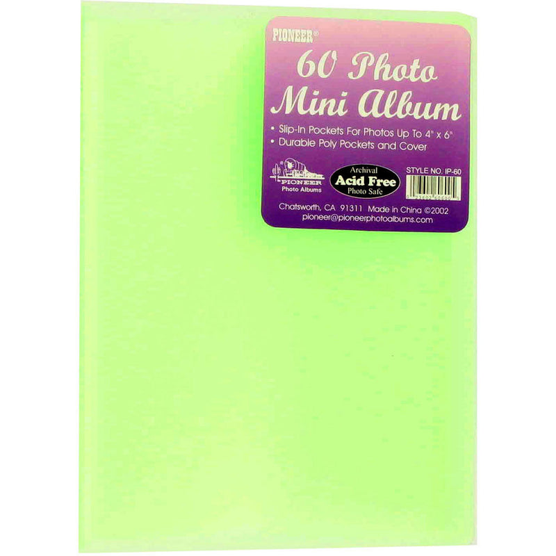 Pioneer Photo Albums Transparent Poly Photo Album - 4 x 6" (Light Green)