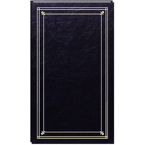Pioneer Photo Albums Slim Line Post Style Pocket Album (Black)