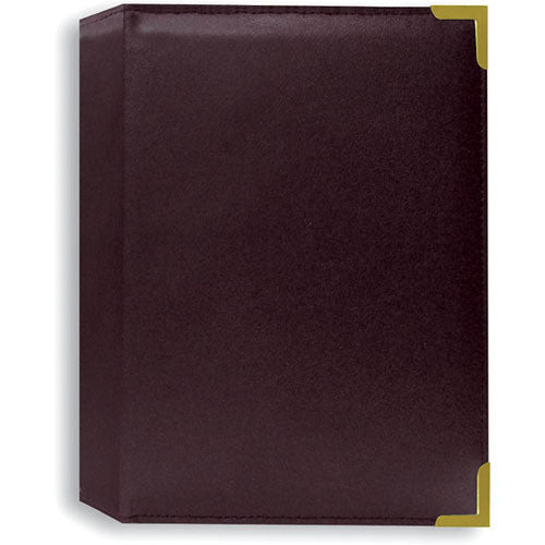 Pioneer Photo Albums SM46-BR Oxford Brass Corner Photo Album (Burgundy)