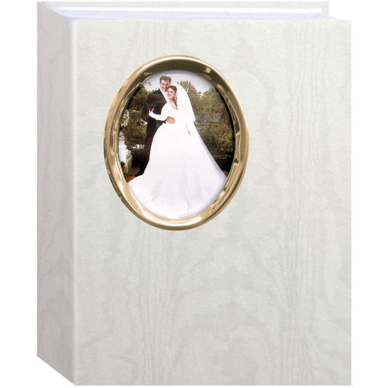 Pioneer Photo Albums Oval Framed Wedding Album - 4 x 6" (Gold Oval Frame)