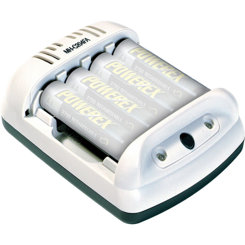 Powerex MH-C204FA AA / AAA NiMH or NiCD Battery Charger