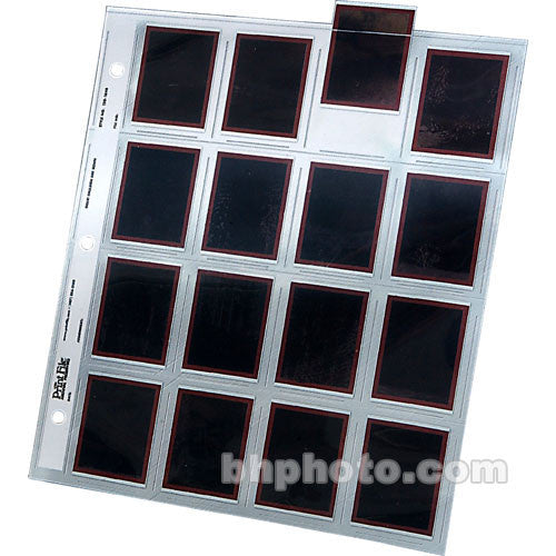 Print File Archival Storage Page for Negatives, 120 (6x4.5cm) - Holds Sixteen Individual 6x4.5cm Sleeved Negatives - 100 Pack