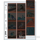 Print File Archival Storage Page for Negatives, 6x6cm (120), 3-Strips of 4-Frames, Vertical, (Hanger or Binder) - 100 Pack