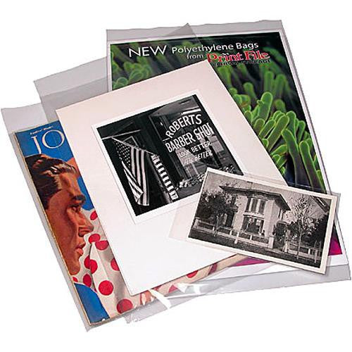 Print File Polyethylene Bag with 2" Flap (13 x 19", 100 Pack)
