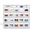 Print File Archival Storage Page for Slides, 35mm (2x2"), Holds 20 Slides, Top-Load, Heavyweight (8-Mil), Clear Back (Hanger Only) - 100 Pack