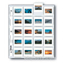 Print File Archival Storage Page for Slides, 35mm (2x2"), Holds 20 Slides, Top-Load, Extra Heavyweight (10-Mil), Clear Back (Hanger or Binder) - 100 Pack
