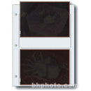 Print File Archival Storage Page for Negatives, 5x7", Holds 2 Negatives or Transparencies (Binder Only) - 100 Pack