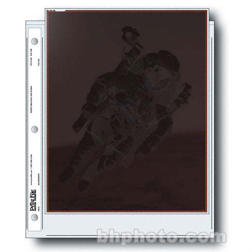 Print File Archival Storage Page for Negatives, 8x10", Holds 1 Negative or Transparency (Hanger or Binder) - 100 Pack