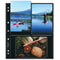 Print File Premium Series-S Archival Storage Page for Prints - 4x6" - Holds 6 Prints - Black Background - 25 Pack
